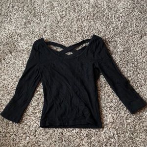 Strapped back crop top